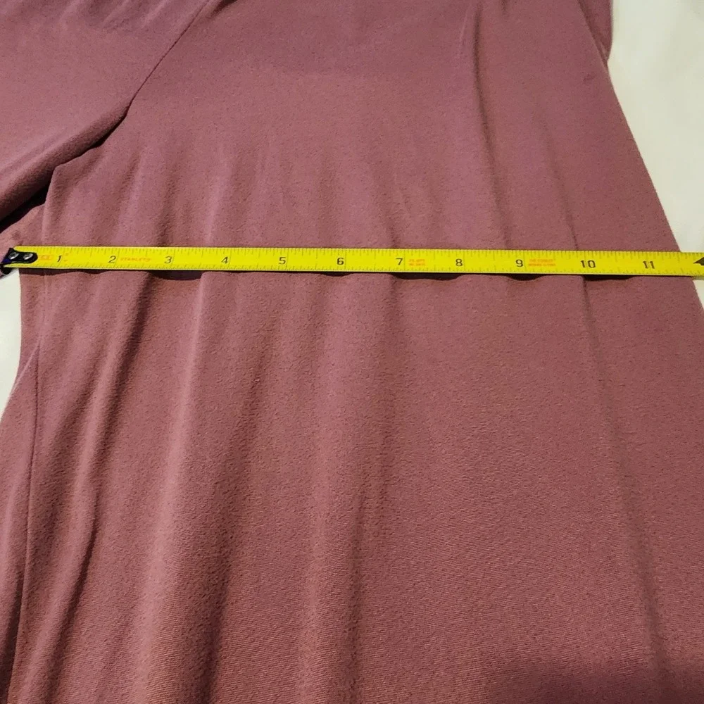 Juicy Couture Long‎ Pant Pajama Set Studded Mauve Sz L. Short Sleeve Button Up